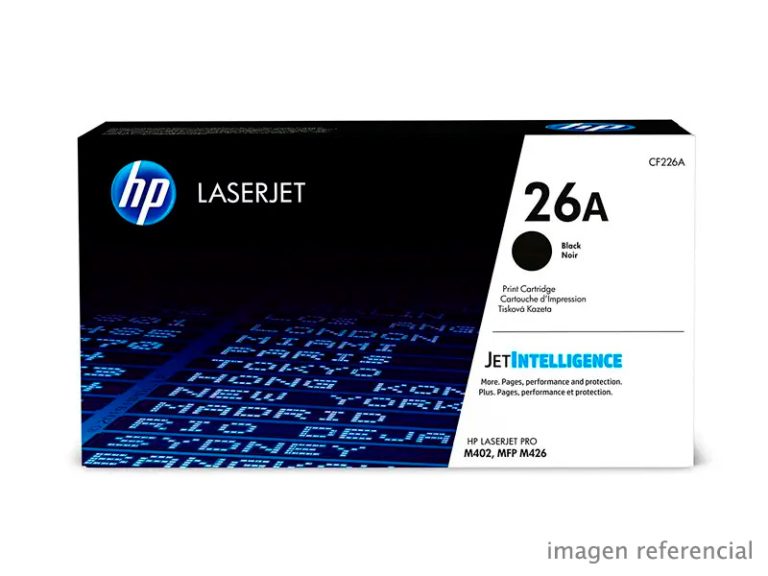 Toner HP CF226A 26A Negro LaserJet Pro M402 3100 Páginas