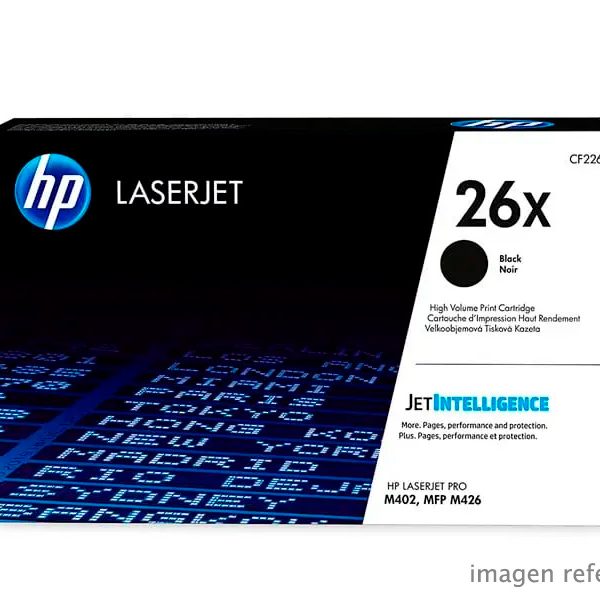 Toner HP 26X CF226X Negro LaserJet Pro M426fdw 9,000 Páginas