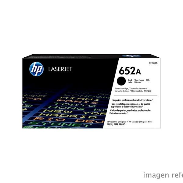 Toner HP CF320A 652A Empresarial M680 Negro 11,500 Paginas