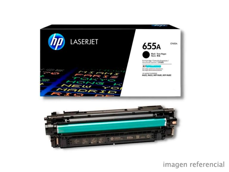 Toner HP CF450A 655A Negro Color LaserJet Enterprise M652 M681 12500 Paginas