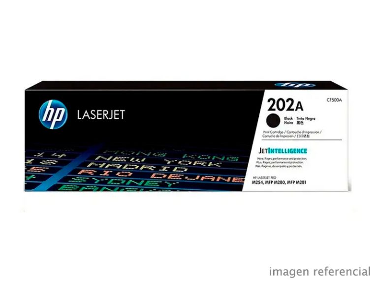 Toner HP CF500A 202A Negro M254DW M281FDW 1,400 páginas