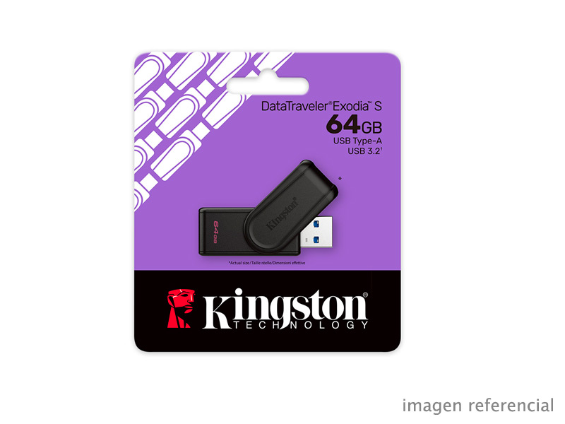 DTXS-64GB Memoria USB Kingston DataTraveler Exodia S 64GB USB 3.2 DTXS/64GB