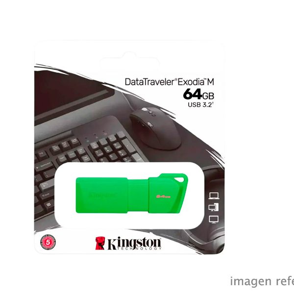 Memoria USB Kingston 64GB DTXM Neon 3.2 Verde KC-U2L64-7LG