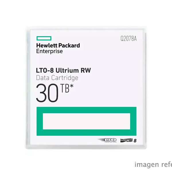 Cinta de datos HP Ultrium 8 12TB 30TB Q2078A