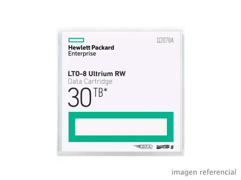 Cinta de datos HP Ultrium 8 12TB 30TB Q2078A