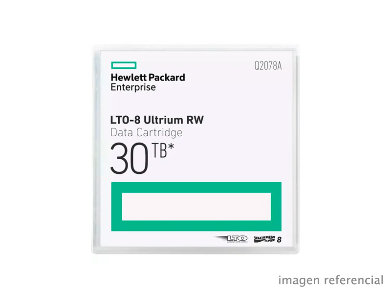 Cinta de datos HP Ultrium 8 12TB 30TB Q2078A