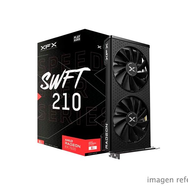 Tarjeta de Video XFX Radeon RX 7600 SWFT 210 Core Edition 8GB RX-76PSWFTFY