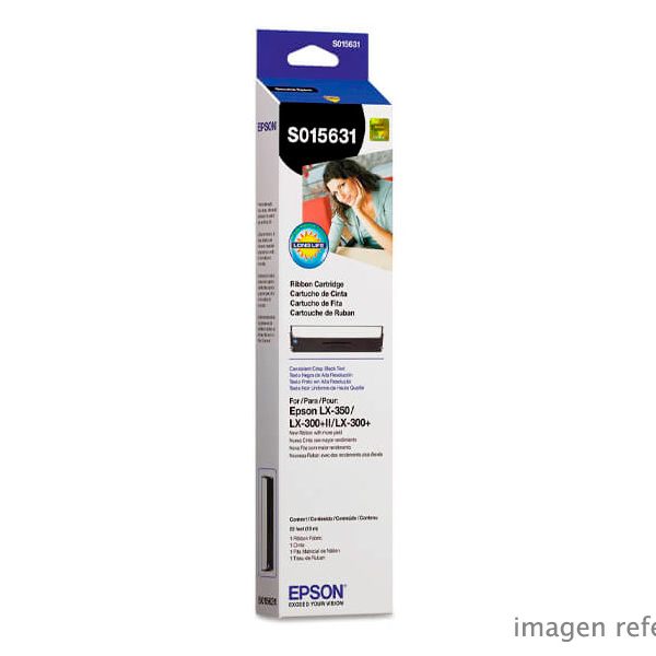 Cinta Epson S015631 para LX-350 Negro EDG