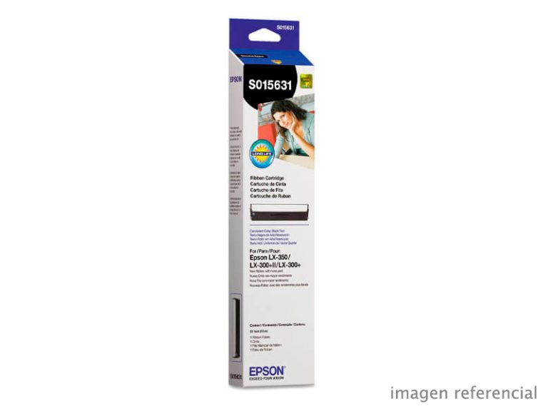 Cinta Epson S015631 para LX-350 Negro EDG