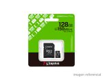 Memoria MicroSDHC Kingston 128GB 150MB/s Clase 10 con Adaptador SD (SDCS3/128GB)