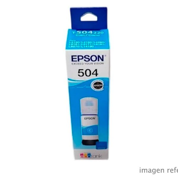 Tinta Epson T504220-AL Cian L4150, L4160, L4260, L14150, L6171, L6270 70 ml