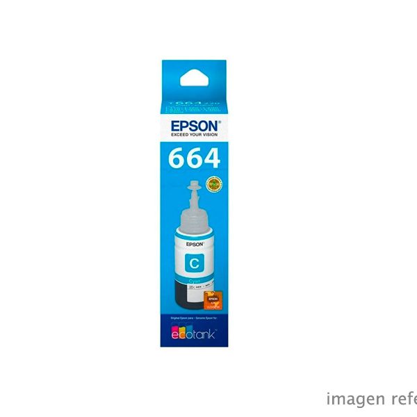Tinta Epson T664220-AL 664 Cian L210, L355 70ml