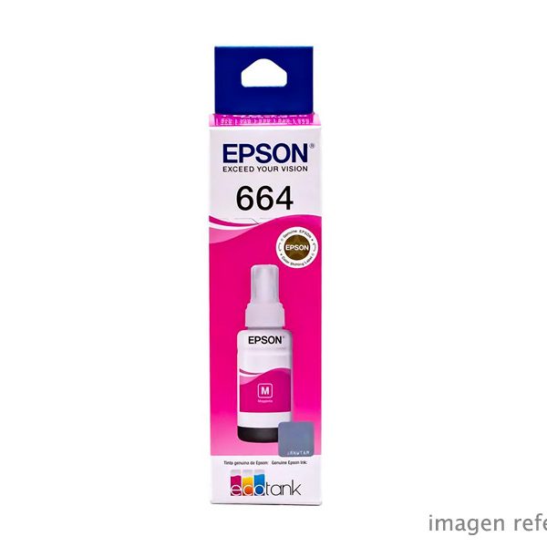 Tinta Epson T664320 664 Magenta L555, L575, L210, L355 70ml