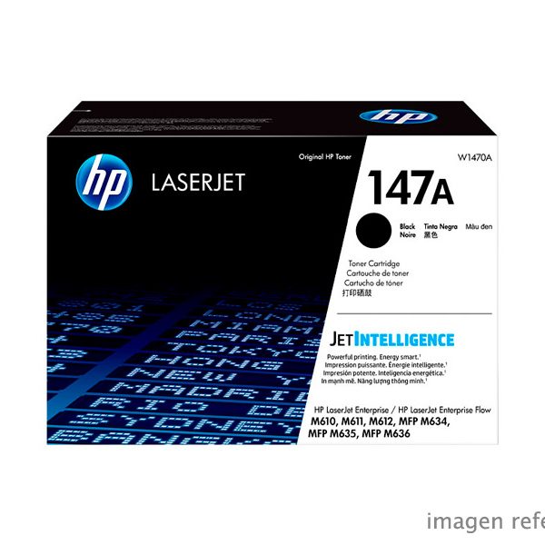 Toner HP W1470A 147A Negro LaserJet 107A 10,500 Páginas