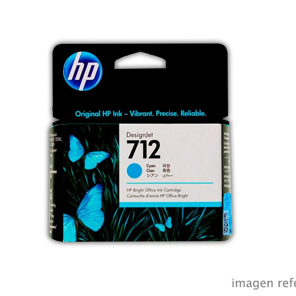 Tinta HP 3ED67A (712a) 29ml Cyan