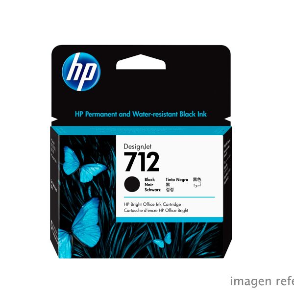 Tinta HP 3ED71A (712a) 80ml Black