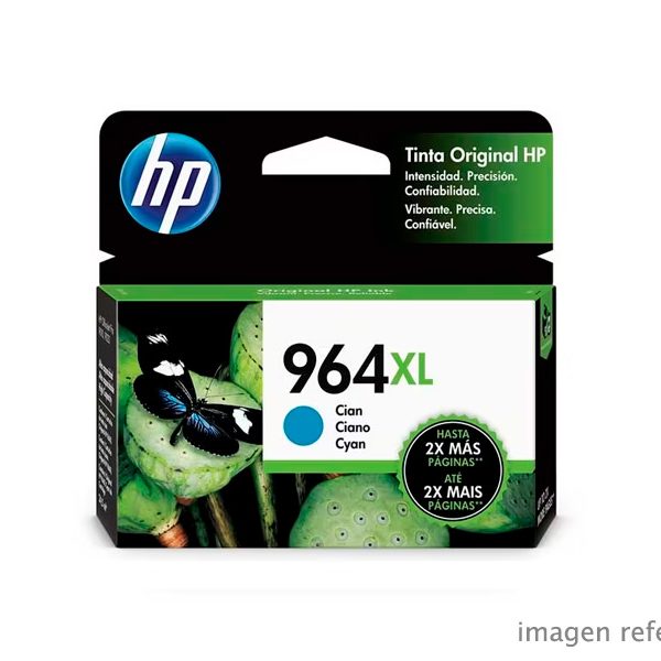 Tinta HP 3JA54AL 964XL Cian OfficeJet Pro 9010 1.600 páginas