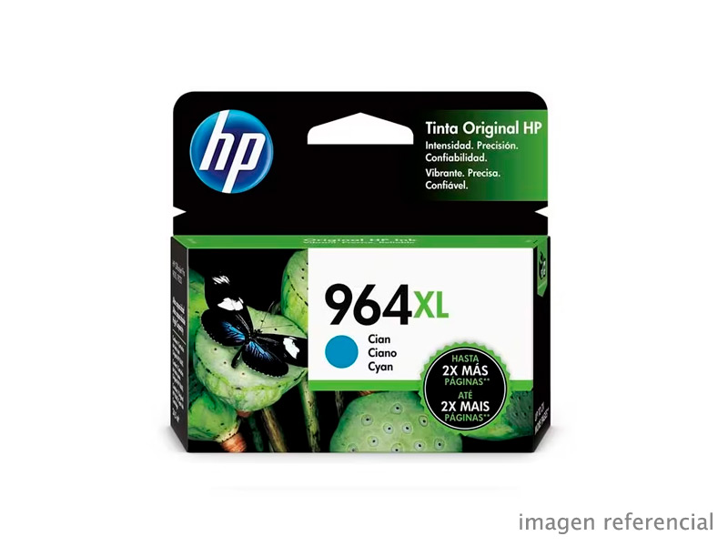 3JA54AL Tinta HP 3JA54AL 964XL Cian OfficeJet Pro 9010 1.600 páginas