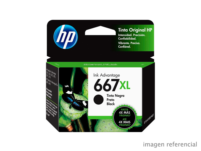 3YM81AL Tinta HP 3YM81AL 667XL Black Advantage 2775 Negro 480 Paginas