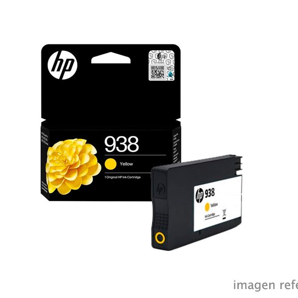 Cartucho de Tinta HP 4S6X7PL 938 Yellow Officejet Pro 9110/9130/9730 800 Páginas