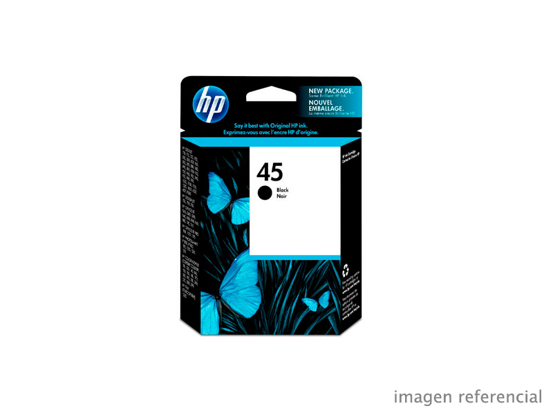 51645AL Tinta HP 51645AL (45) Negro 820, 850,1100 930pags