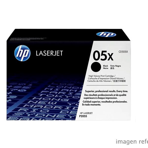 Toner HP CE505X 05X Negro LaserJet P2055 6500 Paginas