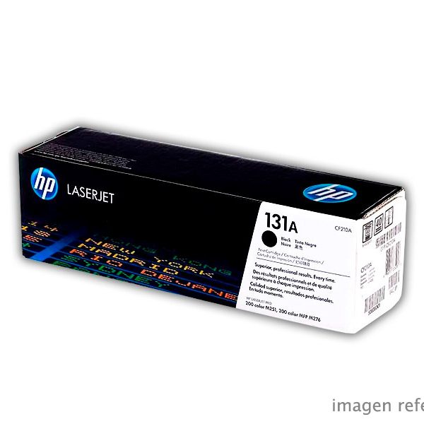 Toner HP CF210A 131A LaserJet M251 M276 Negro 1,600 Paginas