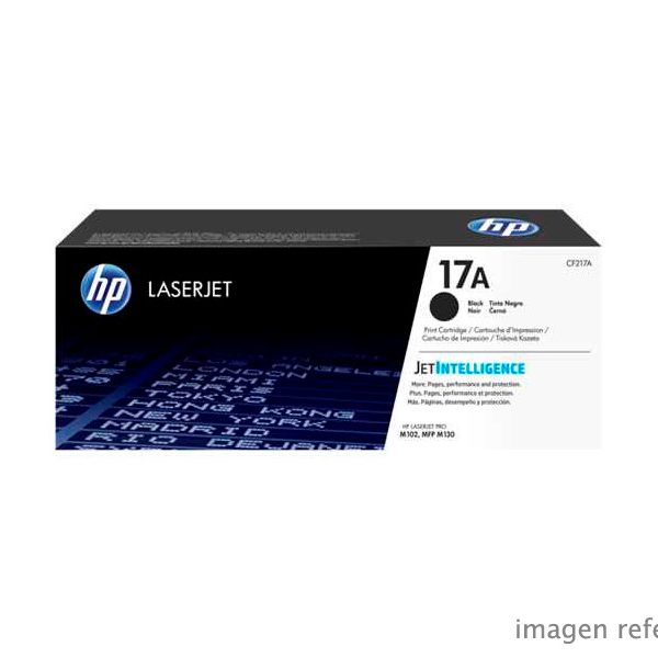 Toner HP CF217A 17A LaserJet Pro M102 negro 1600 páginas
