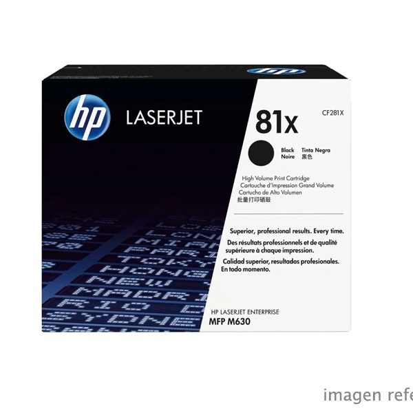 Toner HP CF281X (81x) mfp m630 Negro 25k