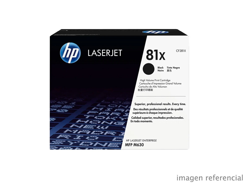 CF281X Toner HP CF281X (81x) mfp m630 Negro 25k