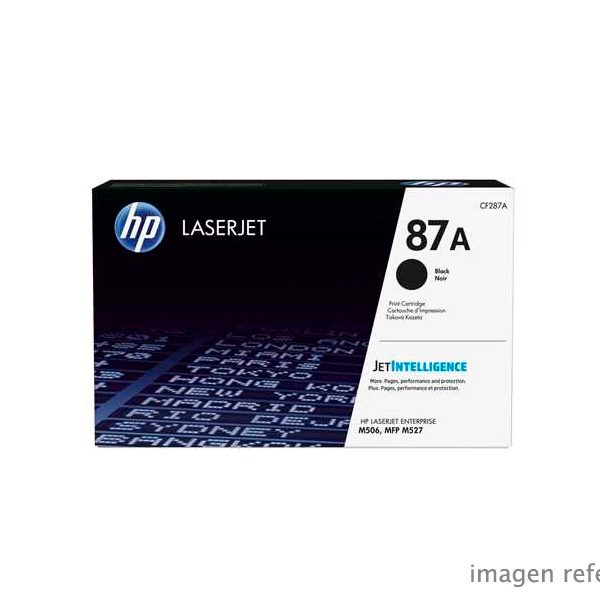 Toner HP CF287A 87A LaserJet Enterprise M506 Negro 9,000 Paginas