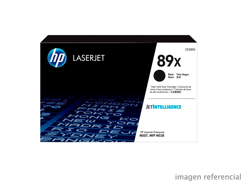 CF289X Toner HP CF289X 89X Negro LaserJet Enterprise M507 10000 Páginas