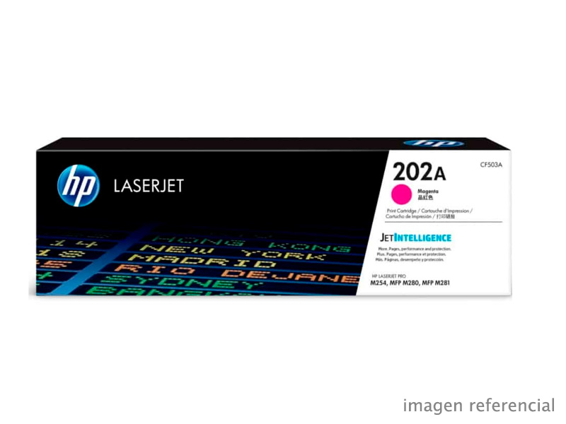 CF503A Toner HP CF503A 202A LaserJet Pro M254 M281 Magenta 1,300 Paginas