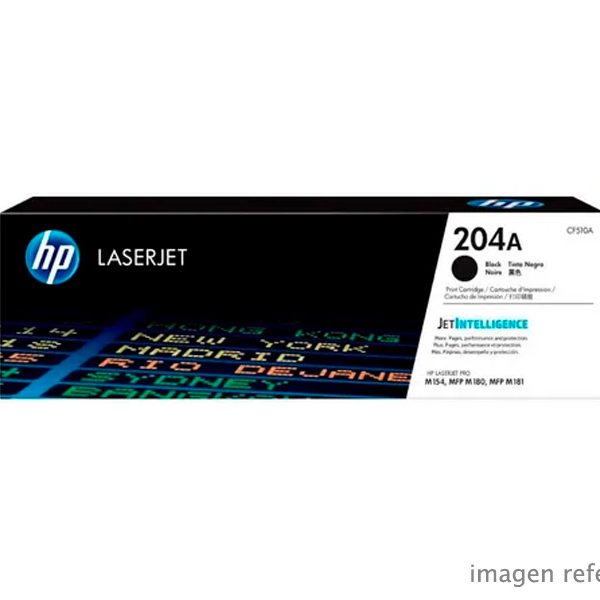 Toner HP CF510A 204A Negro LaserJet Pro M154 1100 Paginas