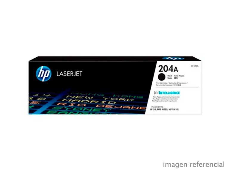 Toner HP CF510A 204A Negro LaserJet Pro M154 1100 Paginas