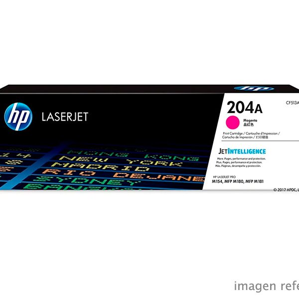 Toner HP CF513A 204A LaserJet Pro M154 Magenta 900 paginas