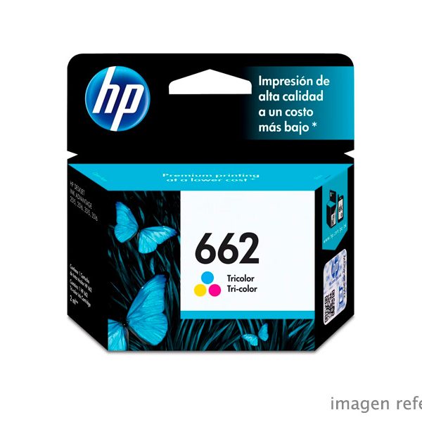 Tinta HP CZ104AL (662) Color 100 Páginas