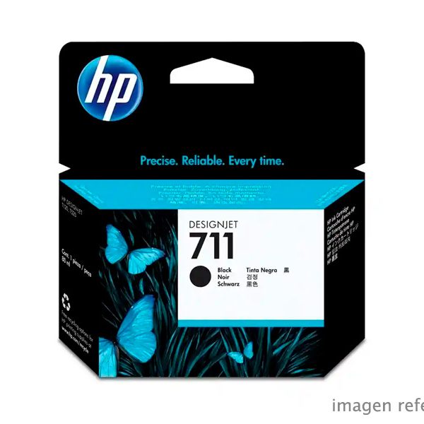 Tinta HP 711 Black CZ133A HP DesignJet T120 / T520 Plotter 80ML