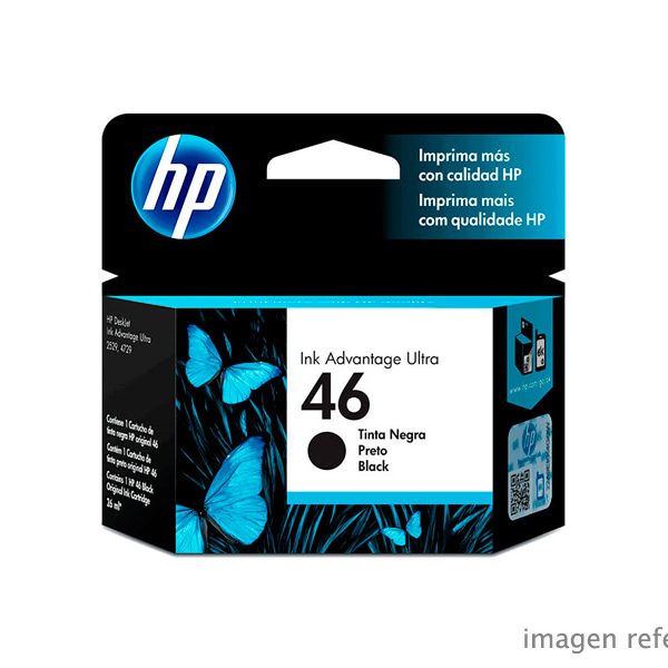 Tinta HP CZ637AL (46) Negro 1,500 Páginas
