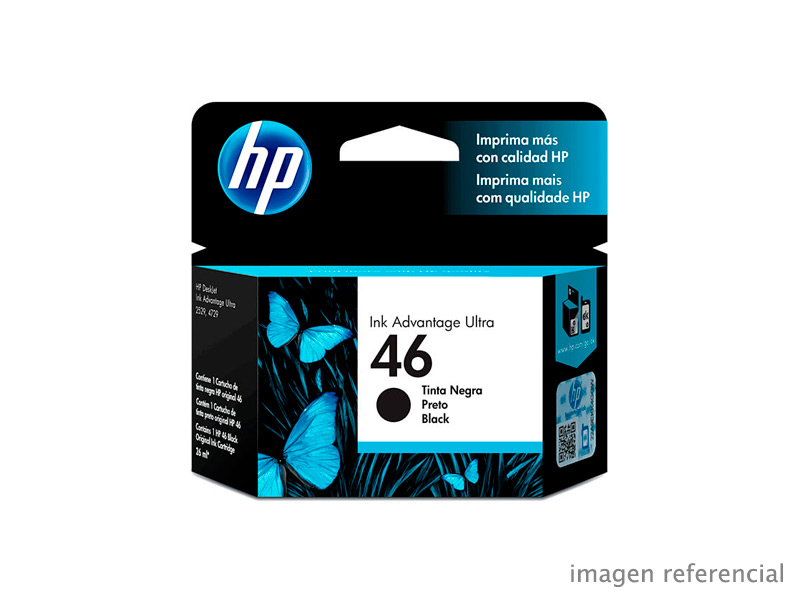 CZ637AL Tinta HP CZ637AL (46) Negro 1,500 Páginas