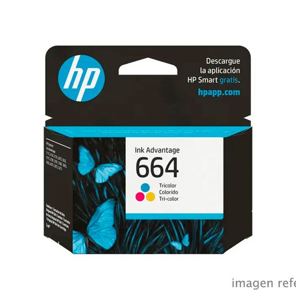 Tinta HP F6V28AL 664 Color 100 Páginas