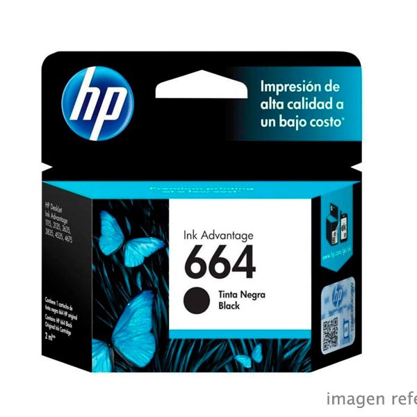 Tinta HP F6V29AL 664 Negro 120 Páginas