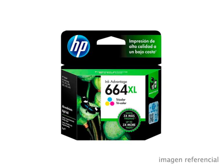 Tinta HP F6V30AL 664XL color DeskJet 2135 3635 4535 330 páginas