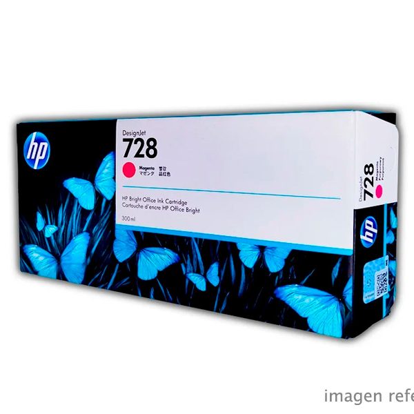 Tinta HP F9K16A (728a) Magenta 300ml.