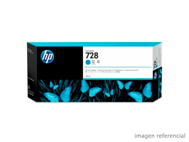 F9K17A Tinta HP F9K17A (728a) Cyan 300ml.