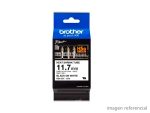 Cinta Brother HSe-231E 11.7 mm x 1.5 m tubo termorretráctil negro sobre blanco