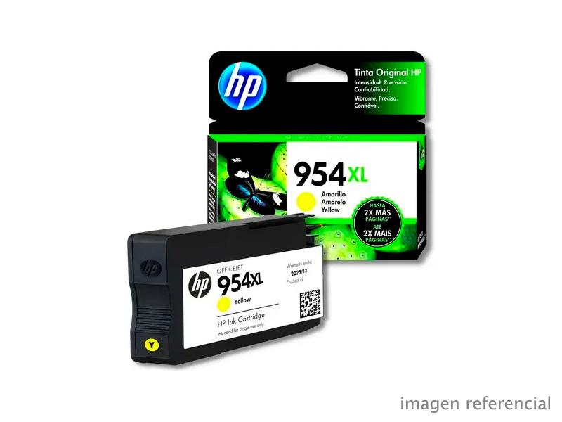 L0S68AL Tinta HP L0S68AL (954XL) Yellow OfficeJet Pro 7740 1600 Páginas