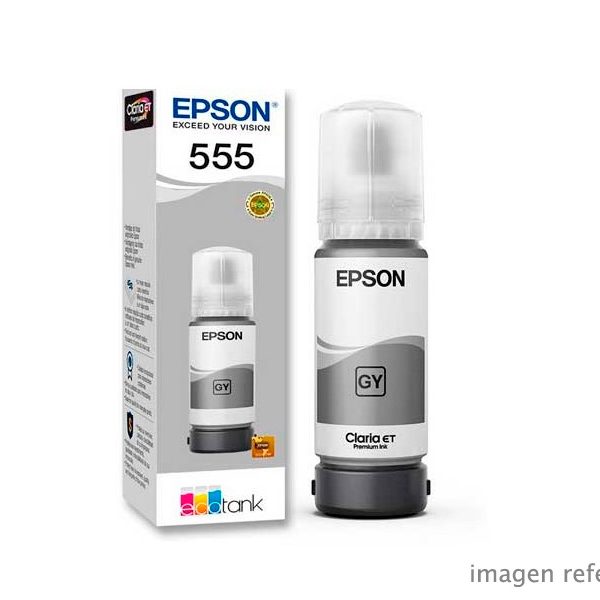 Tinta Epson T555520-AL Gris para Impresoras Epson L8160, L8180 70 ml