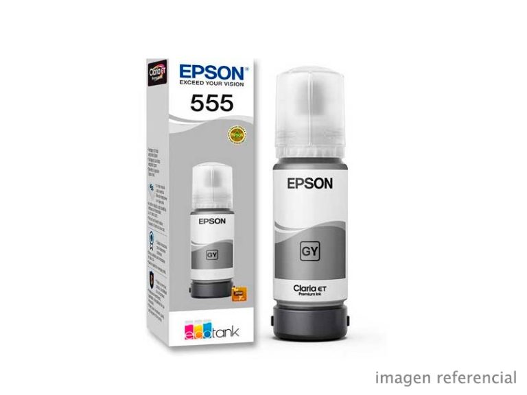Tinta Epson T555520-AL Gris para Impresoras Epson L8160, L8180 70 ml