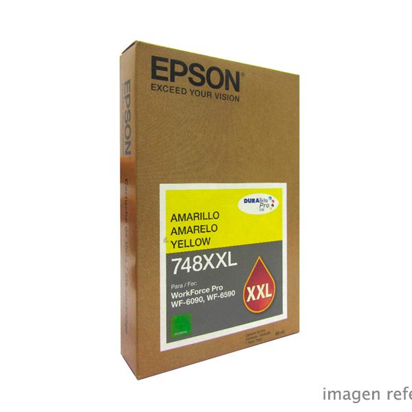 Tinta Epson T748XXL420-AL Amarillo WF-6590 WF-6090 7000 Paginas